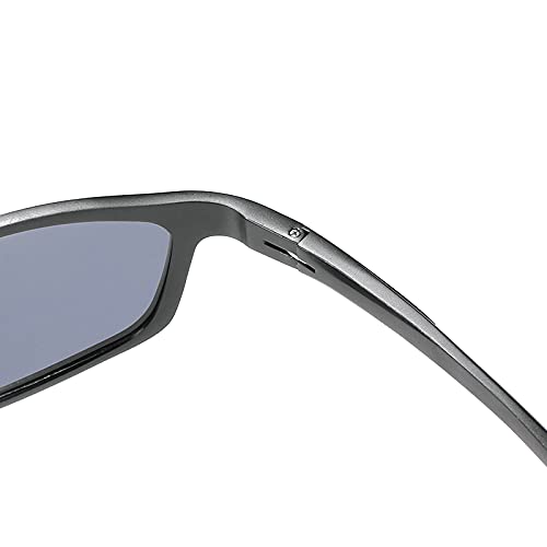 Men's Polarized Full Reading Sunglasses Square Aluminum Magnesium Frame Fashi...