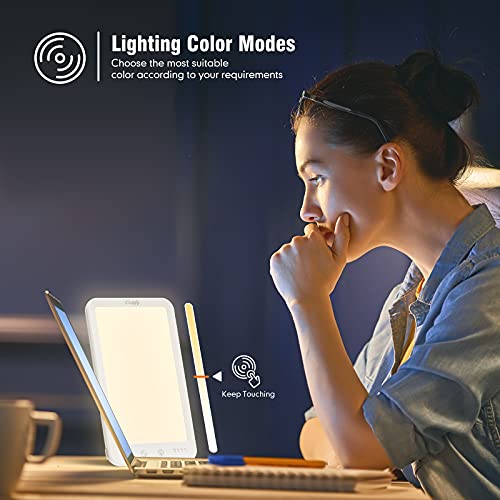 Light Therapy Lamp - Cotify UV-Free 10000 Lux Therapy Light, LED Sun Lamp wit...