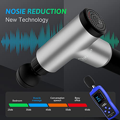 6 Speeds Massage Gun, Cordless Handheld Deep Tissue Muscle Massager, Chargeab...