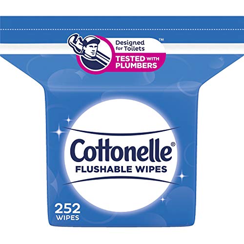 Cottonelle Flushable Wet Wipes - 1 Refill Pack, 252 Total Flushable Wipes