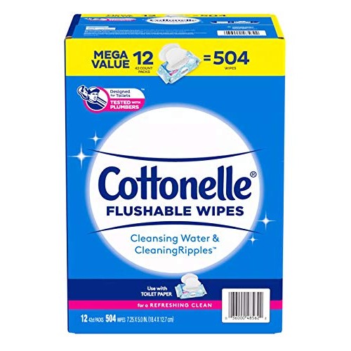 Cottonelle Fresh Care Flushable Cleansing Cloth, 504 Count