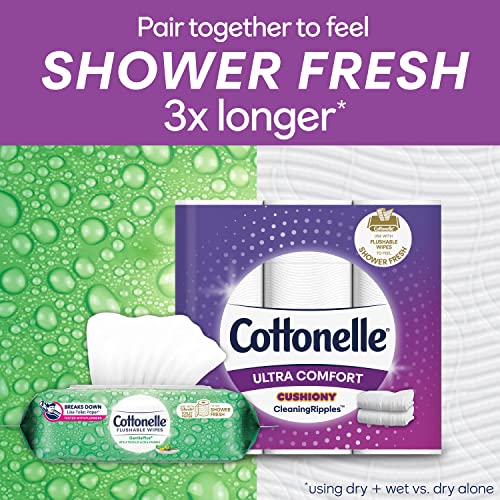 Cottonelle Ultra Comfort Toilet Paper with Cushiony CleaningRipples Texture, ...