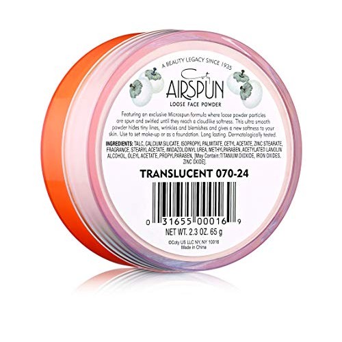 Coty Airspun Loose Face Powder, Translucent, Pack of 1
