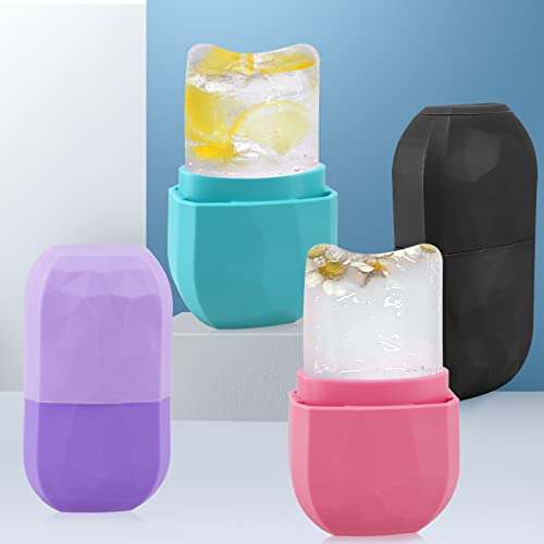 Ice Face Roller Ice Mold for Face Reusable Ice Facial Cube Facial Ice Roller ...