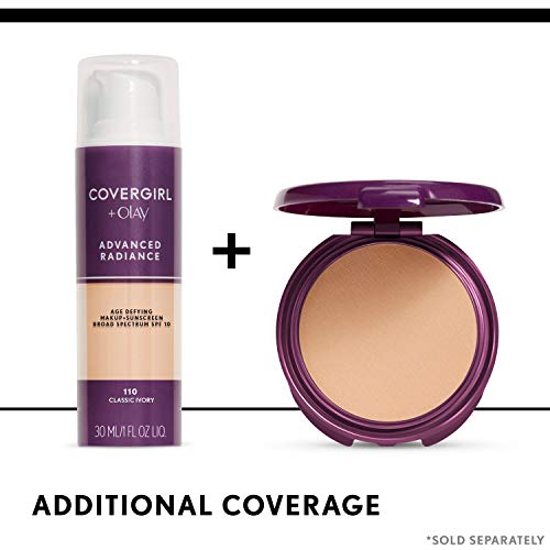 COVERGIRL Advanced Radiance Age Defying Foundation Makeup Medium Light, 1 oz ...