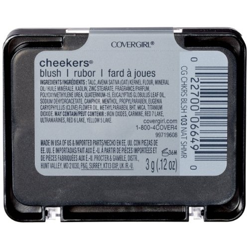 CoverGirl Cheekers Blush, Natural Shimmer 103, 0.12-Ounce (Pack of 3)