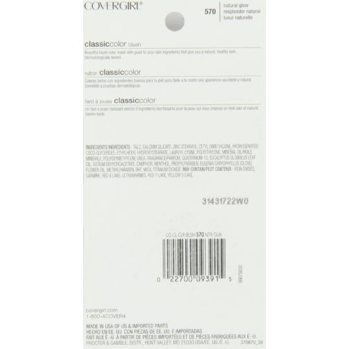 COVERGIRL Classic Color Blush Natural Glow(N) 570, 0.3 Ounce Pan