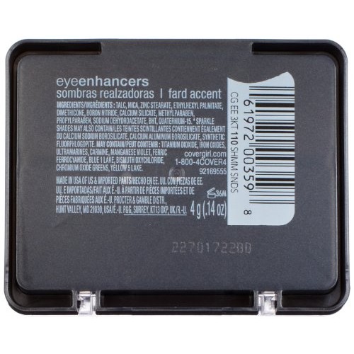 CoverGirl Eye Enhancers 3 Kit Shadow, Shimmering Sands 110, 0.14-Ounce Packag...