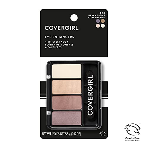 COVERGIRL Eye Enhancers 4-Kit Eye Shadow, Urban Basics (Packaging May Vary), ...