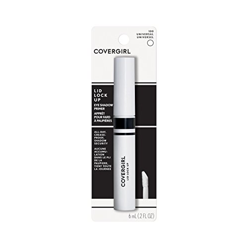 COVERGIRL Lid Lock Up Eyeshadow Primer, Clear, All-Day, Dries Quickly, .06 Po...