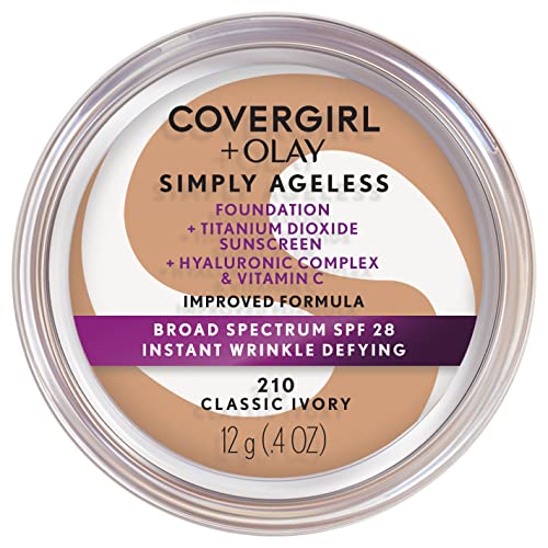 COVERGIRL+OLAY Simply Ageless Instant Wrinkle-Defying Foundation, 210 Classic...