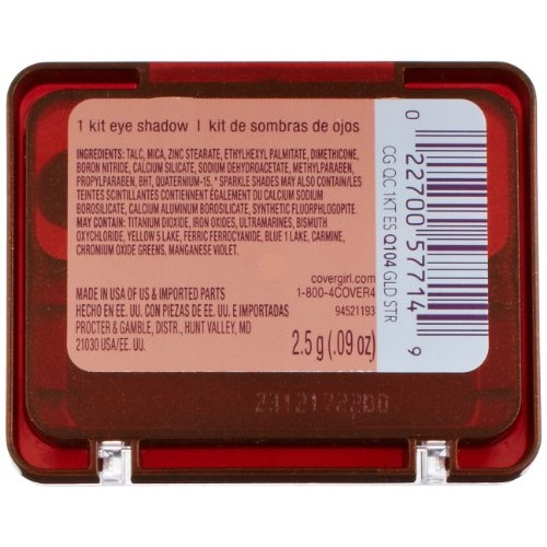 COVERGIRL Queen Collection 1-Kit Eye Shadow Gold Star Q104, 0.09 Oz