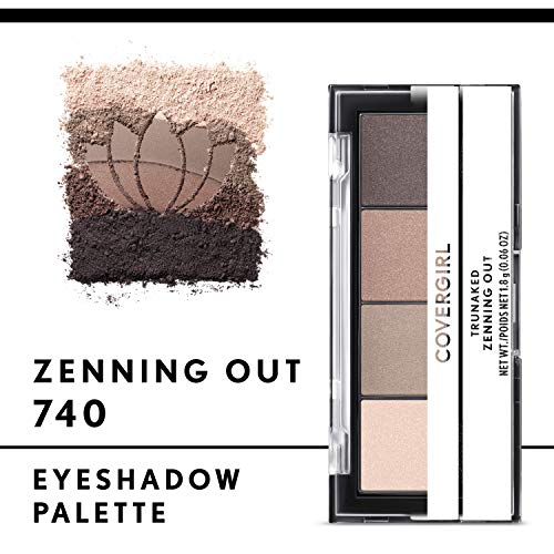COVERGIRL TruNaked Quad Eyeshadow Palette, Zenning Out, 6 Shades, 0.06 Fl Oun...