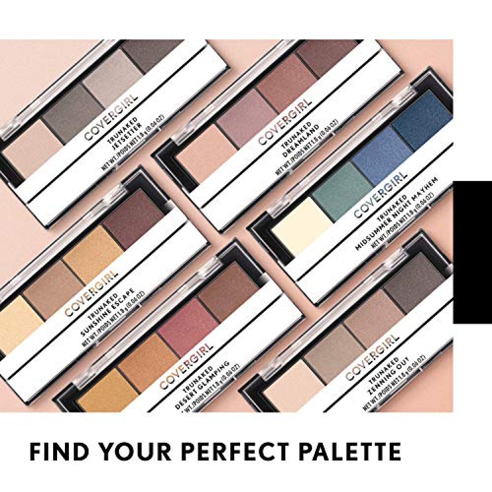 COVERGIRL TruNaked Quad Eyeshadow Palette, Zenning Out, 6 Shades, 0.06 ...