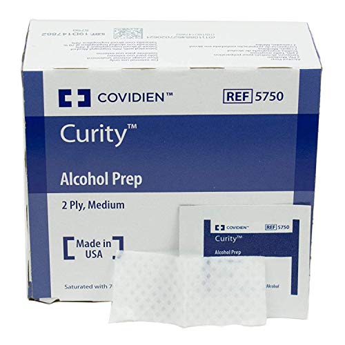COVIDIEN 5750 Curity Alcohol Prep, Sterile, Medium, 2-ply (Pack of 200)