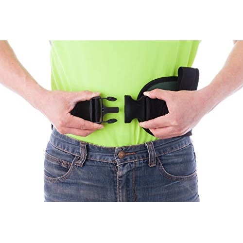 COW&COW Padded Gait Belt with 4 Handles and Quick Release Buckle 5.5 inchs(Gr...