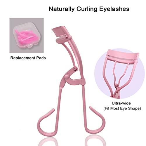 Eyelash Curler Tweezers Applicator Scissors Kit - 4 in 1 Eyelash Extension To...