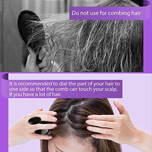 CozyCom Scalp Scrubber Massager Upgraded Hair Shampoo Brush with 2 Different ...