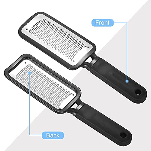 Foot Scrubber Files for Callus Remover - 32 Rows Cozycom Professional Stainle...