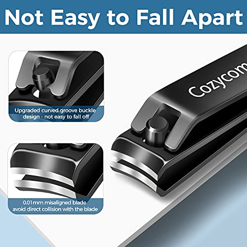 Nail Clippers Set Toenail Clippers - CozyCom 2 Pack Professional Fingernail C...