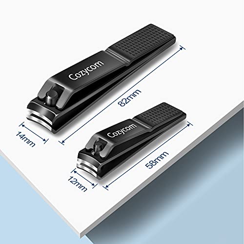 Nail Clippers Set Toenail Clippers - CozyCom 2 Pack Professional Fingernail C...