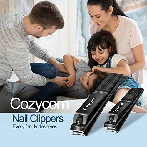 Nail Clippers Set Toenail Clippers - CozyCom 2 Pack Professional Fingernail C...