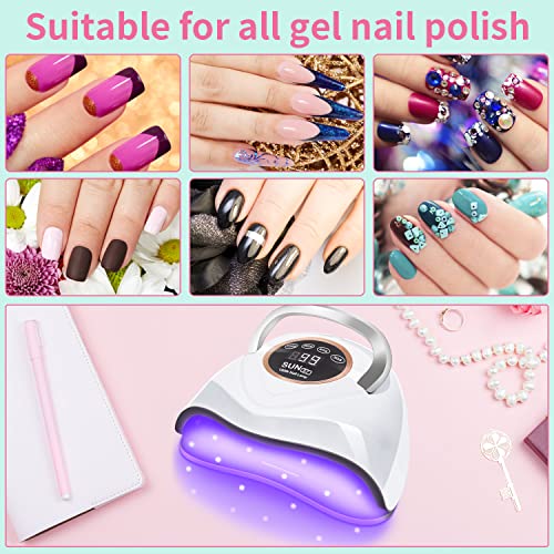 UV LED Nail Lamp 180W UV Nail Light for Gel Polish Fast Nail Dryer with 48 La...