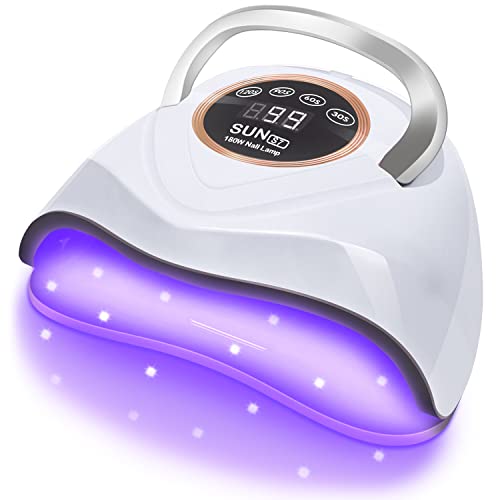 UV LED Nail Lamp 180W UV Nail Light for Gel Polish Fast Nail Dryer with 48 La...