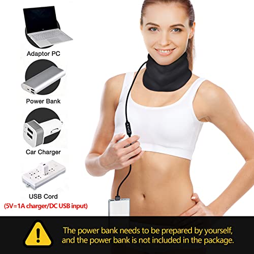 Heated Cervical Collar for Neck Pain Relief, Neck Support Brace Heat Therapy ...