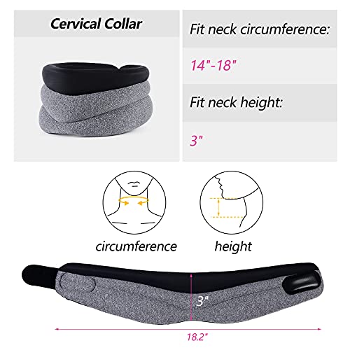 Neck Brace for Neck Pain and Support, Foam Cervical Collar for Sleeping, Vert...