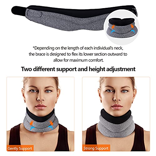 Neck Brace for Neck Pain and Support, Foam Cervical Collar for Sleeping, Vert...