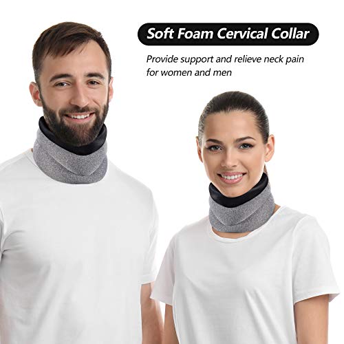 Neck Brace for Neck Pain and Support, Foam Cervical Collar for Sleeping, Vert...