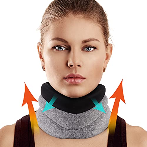 Neck Brace for Neck Pain and Support, Foam Cervical Collar for Sleeping, Vert...