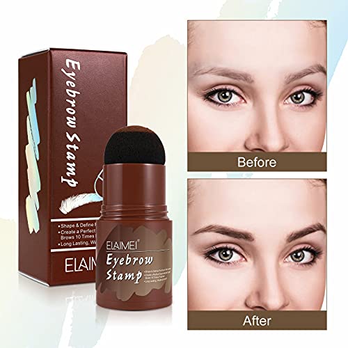 Eyebrow Stamp Stencil Kit One Step Brow Stamp Shaping Kit Waterproof Long Las...