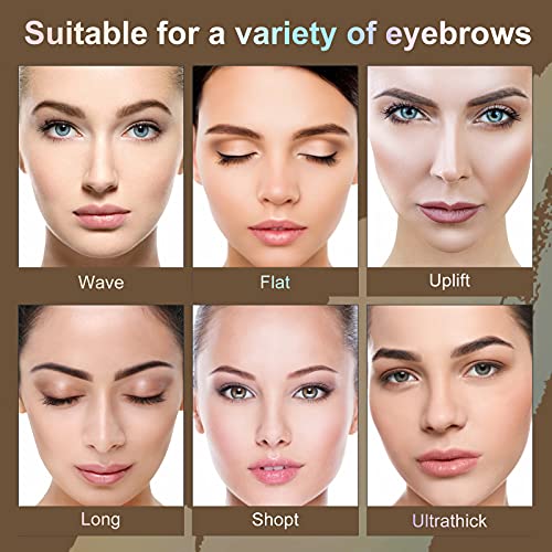 Eyebrow Stamp Stencil Kit One Step Brow Stamp Shaping Kit Waterproof Long Las...