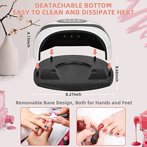 UV LED Nail Lamp, 158W Nail Dryer Gel UV Light for Nails, Fast Gel Nail Dryer...