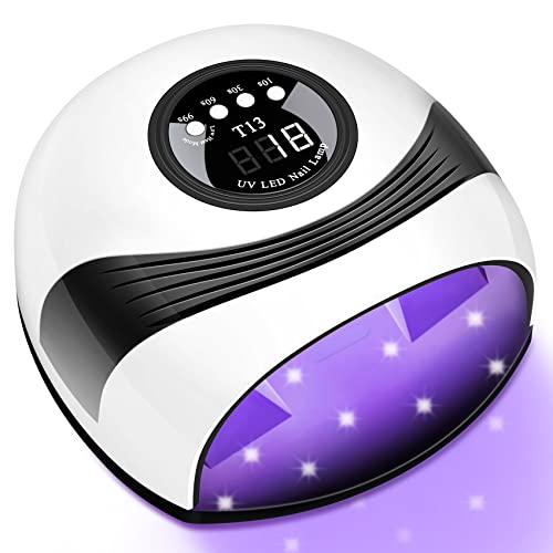 UV LED Nail Lamp, 158W Nail Dryer Gel UV Light for Nails, Fast Gel Nail Dryer...