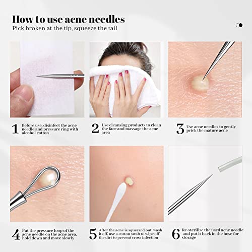 Cptots Blackhead Remover Tools 20 Pcs,Pimple Popper Tool Kit,Acne Extractor T...