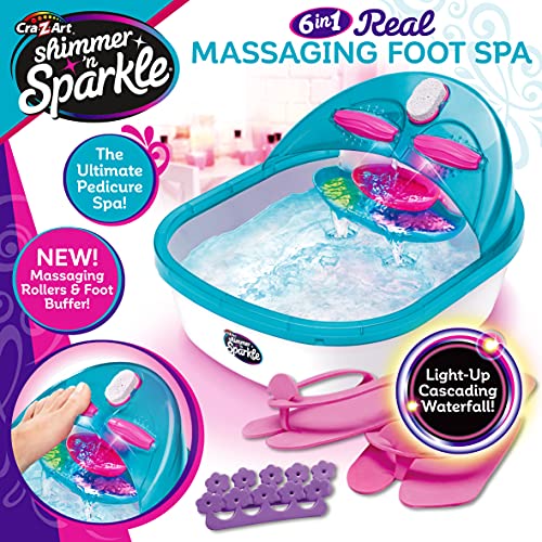 Shimmer ‘n Sparkle 6-in-1 Real Massaging Foot Spa for Kids