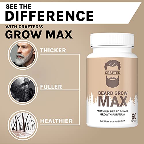 Beard Growth Pills | 2 Pack | Beard Growth Vitamins | Beard Growth Supplement...