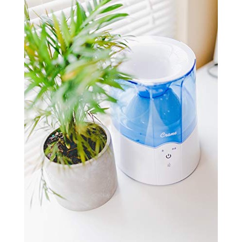 Crane 2 in 1 Personal Steam Inhaler & Warm Mist Humidifier, 0.5 Gallon, Filte...