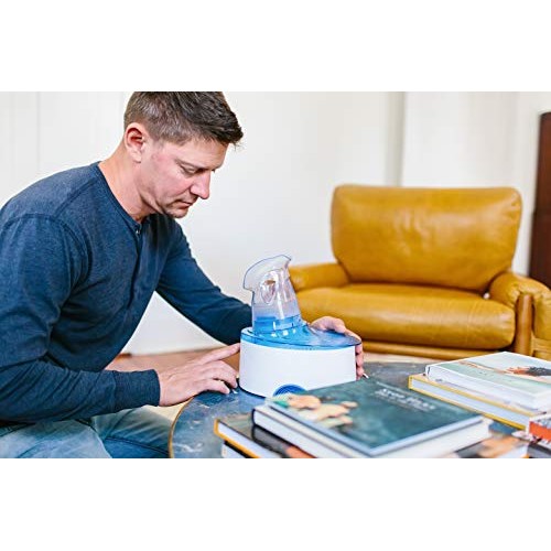 Crane 2 in 1 Personal Steam Inhaler & Warm Mist Humidifier, 0.5 Gallon, Filte...