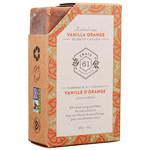 Crate 61 Citrus Soap 6-Pack Box Set, 100% Vegan Cold Process Bar Soap, scente...