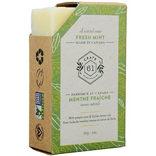 Crate 61 Citrus Soap 6-Pack Box Set, 100% Vegan Cold Process Bar Soap, scente...