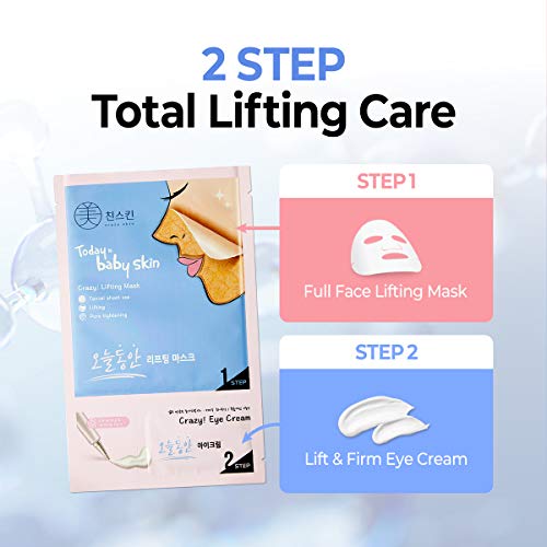 CRAZY SKIN Perfect Lifting V-Line Slim Mask Pack (5 sheets) - Wash off Face M...