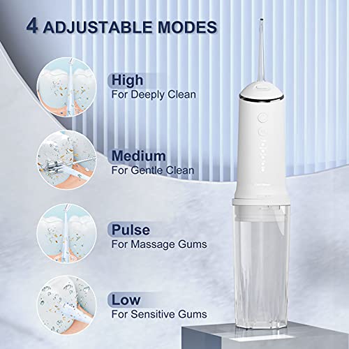 CRAZYMONKEY Professional Cordless Water Flosser for Teeth, Gums, Braces, Teet...