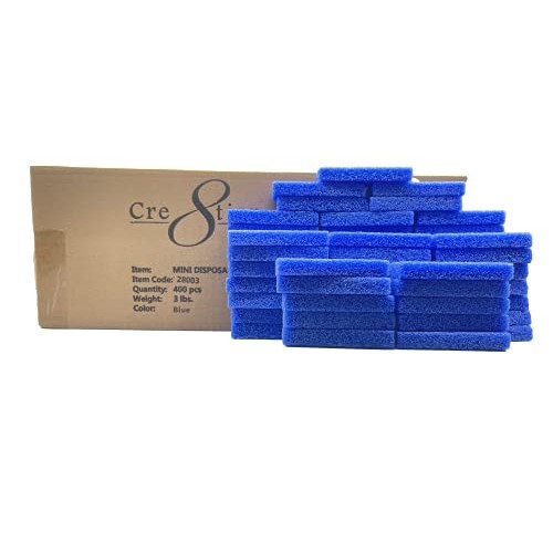 Mini Disposable Pumice Sponge Block 400 Pcs - Callus Remover for Feet Heels Palm