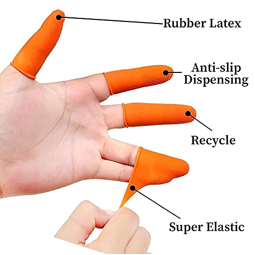 HairMujer 50 x Finger Protectors for Per Bonded Hair Extensions Rubber Latex ...