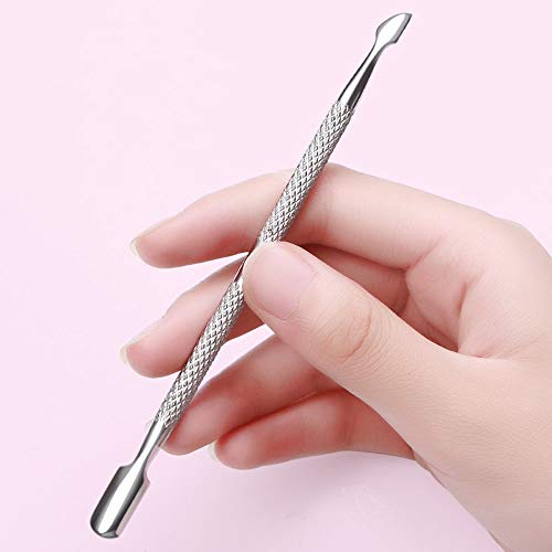 10Pcs Cuticle Pusher Remover and Cutter, Creatiee Double Ended Stainless Stee...