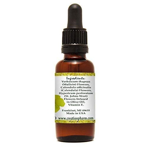 Creation Farm Ear Drops, Herbal Oil Relief for Earwax Removal, Earache Soothi...